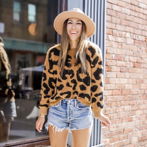 SHEIN Sweaters - Leopard sweater